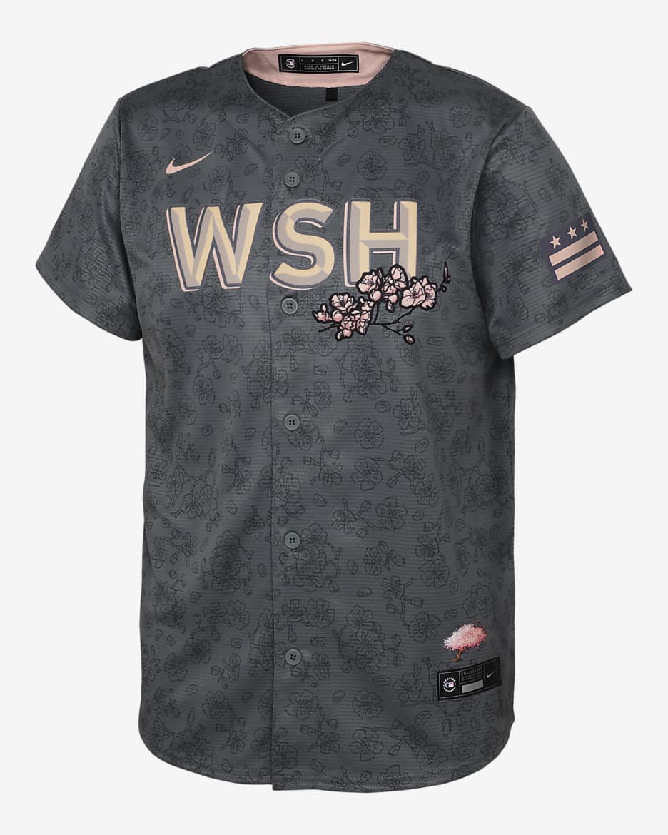 Nike shops Washington Nationals City Connect Cherry Blossom Jersey Men’s Size: XL